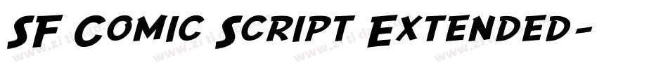 SF Comic Script Extended字体转换